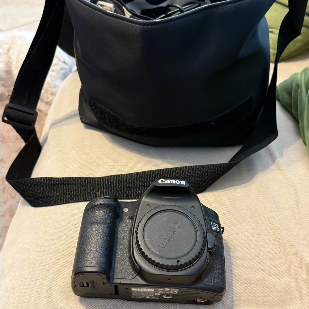 Canon Black Digital Camera with Strap